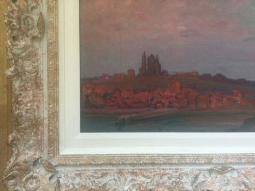 WILLIAM SAMUEL HORTON OIL PAINTING WHITBY BY MOONLIGHT - ADDITIONAL PHOTO 1