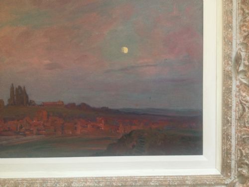 WILLIAM SAMUEL HORTON OIL PAINTING WHITBY BY MOONLIGHT - ADDITIONAL PHOTO 2