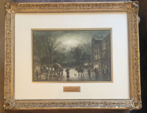 WILLIAM MANNERS WATERCOLOUR A STREET IN SHREWSBURY - ADDITIONAL PHOTO 1