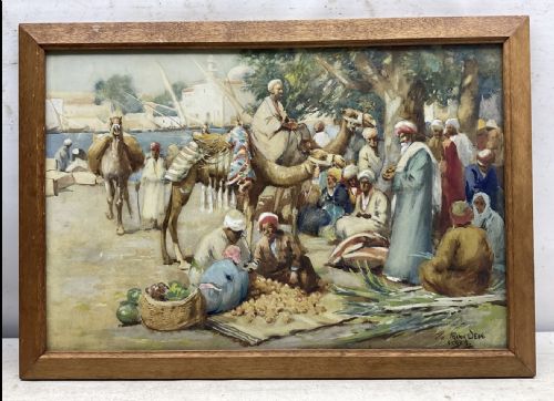 FRANK DEAN WATERCOLOUR EGYPT - ADDITIONAL PHOTO 1
