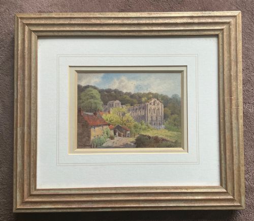 JOHN SOWDEN WATERCOLOUR RIEVAUX ABBEYYORKSHIRE - ADDITIONAL PHOTO 2