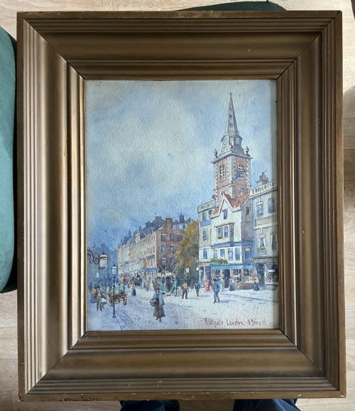 DAVID SMALL WATERCOLOUR ALDGATE LONDON - ADDITIONAL PHOTO 1