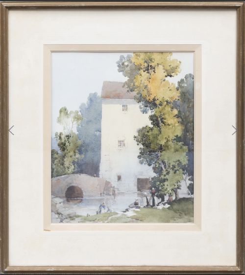 PERCY LANCASTER WATERCOLOUR THE WHITE MILL - ADDITIONAL PHOTO 1