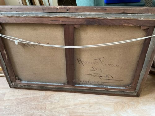 HARRY PENNELL OIL PAINTING CORNFIELD NEAR HASTINGS - ADDITIONAL PHOTO 1