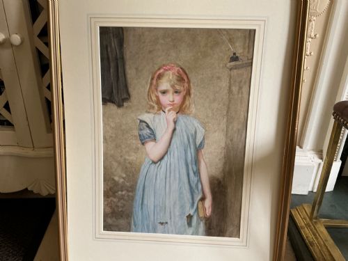 CHARLES SILLEM LIDDERDALE WATERCOLOUR DAY DREAMS - ADDITIONAL PHOTO 1