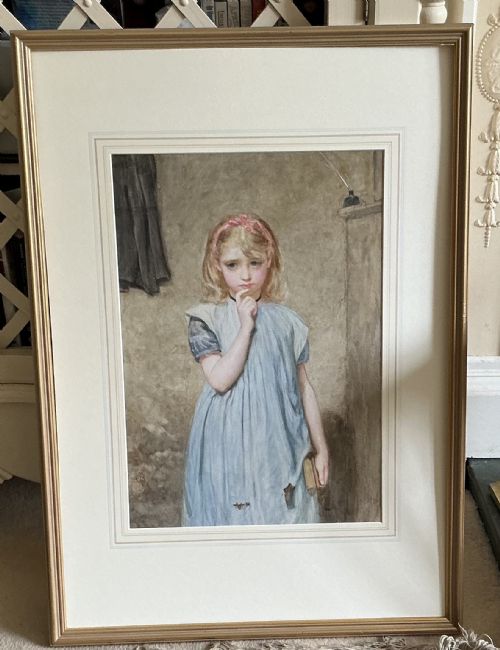 CHARLES SILLEM LIDDERDALE WATERCOLOUR DAY DREAMS - ADDITIONAL PHOTO 2