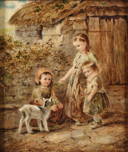 JOHN HENRY DELL OIL PAINTING THE PET KID - ADDITIONAL PHOTO 1