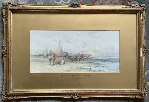 FREDERICK WILLIAM HATTERSLEY WATERCOLOUR LOW TIDEHEACHAMNORFOLK - ADDITIONAL PHOTO 1