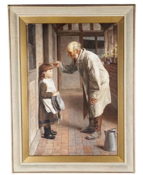 JAMES HAYLLAR LARGE WATERCOLOUR THREE FEET IN HER BOOTS - ADDITIONAL PHOTO 1