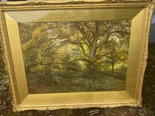 BONOMI EDWARD WARREN WATERCOLOUR A WOODLAND WAY - ADDITIONAL PHOTO 1