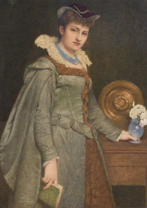 SIR JAMES DROGMORE LINTON WATERCOLOUR MARY QUEEN OF SCOTS