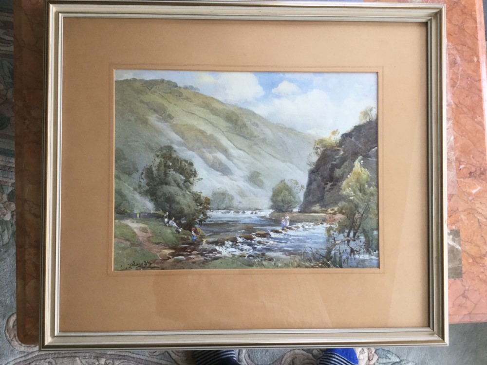 Harold Gresley watercolour 'Dovedale' View II