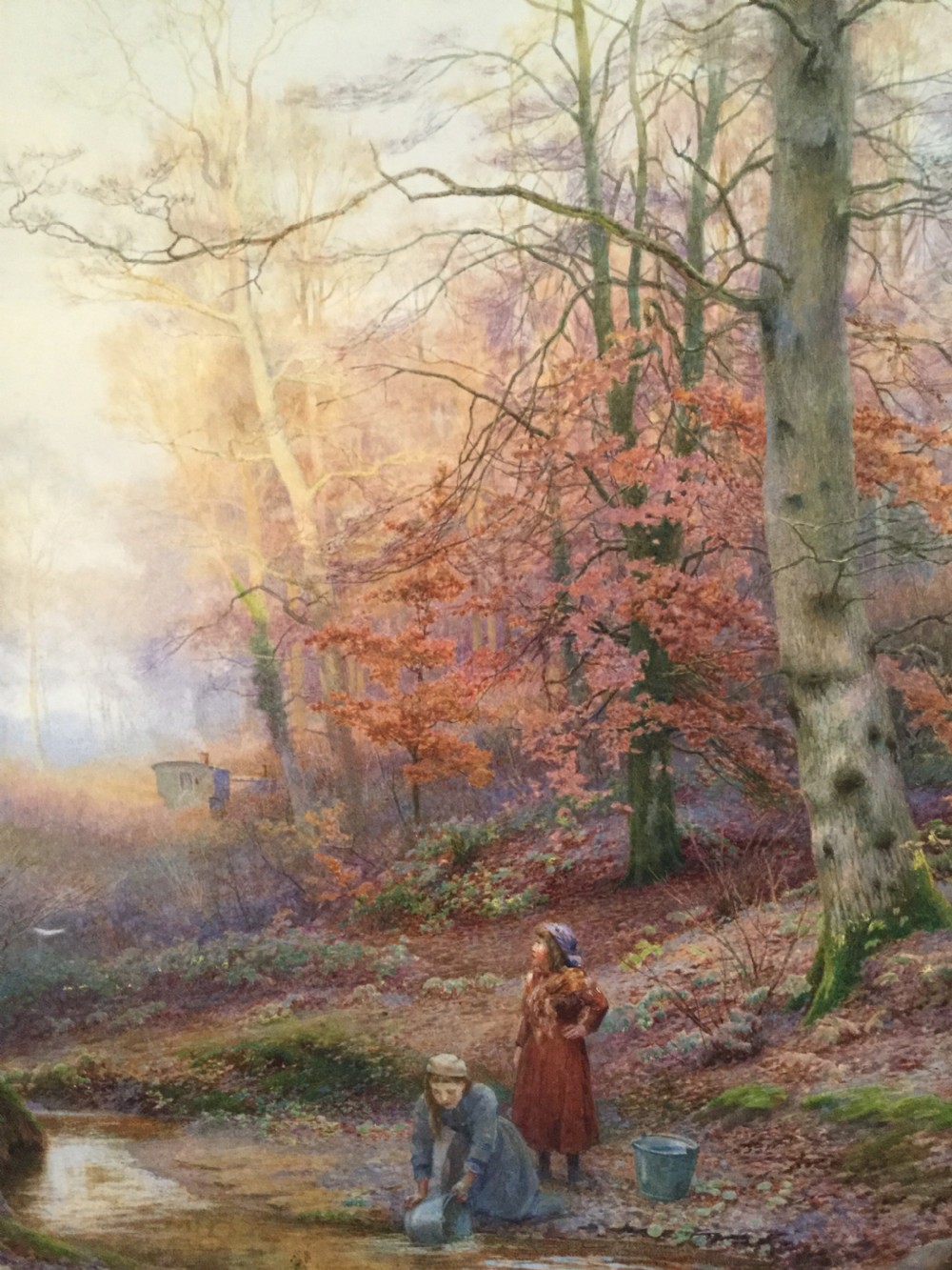 WALTER FOLLEN BISHOP WATERCOLOUR ‘COLLECTING WATER IN THE FOREST’ View IV