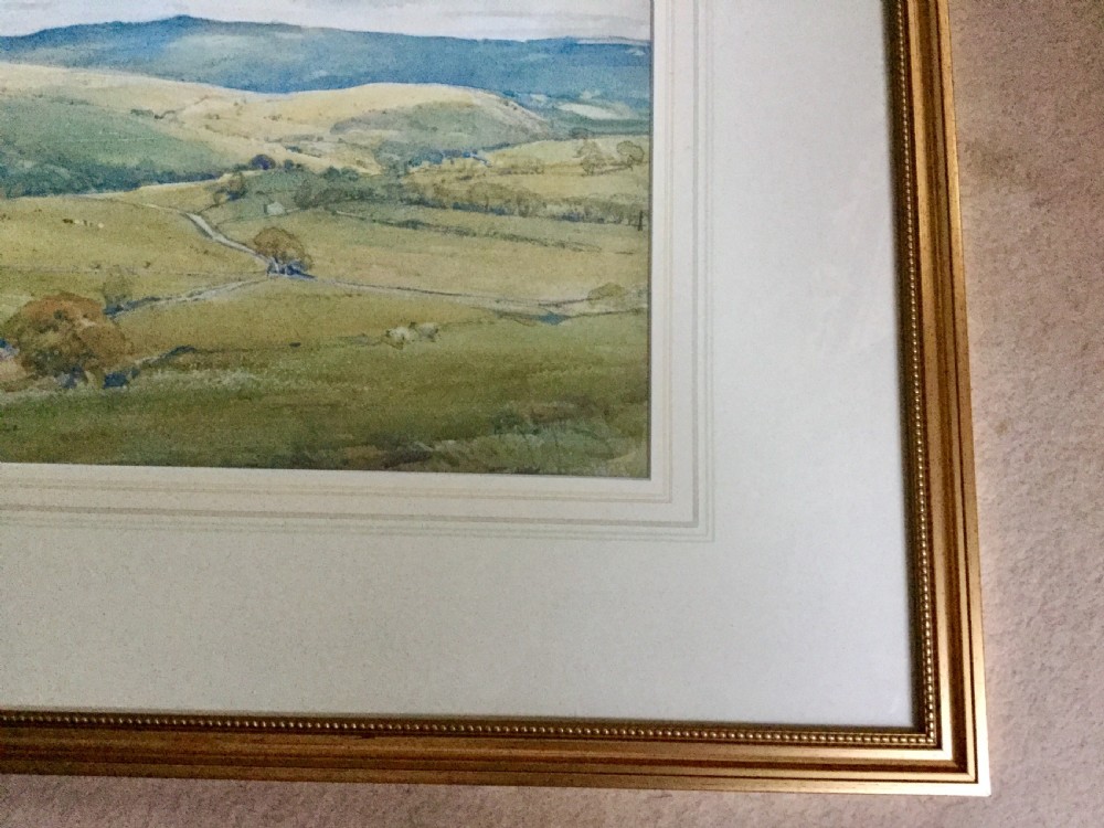 ARTHUR REGINALD SMITH WATERCOLOUR ‘ THE ROAD TO BURNSALL NORTH YORKSHIRE’ View III