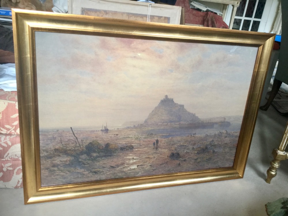 CHARLES BROOKE  BRANWHITE WATERCOLOUR ‘ ST MICHAELS MOUNT, CORNWALL’
 View II