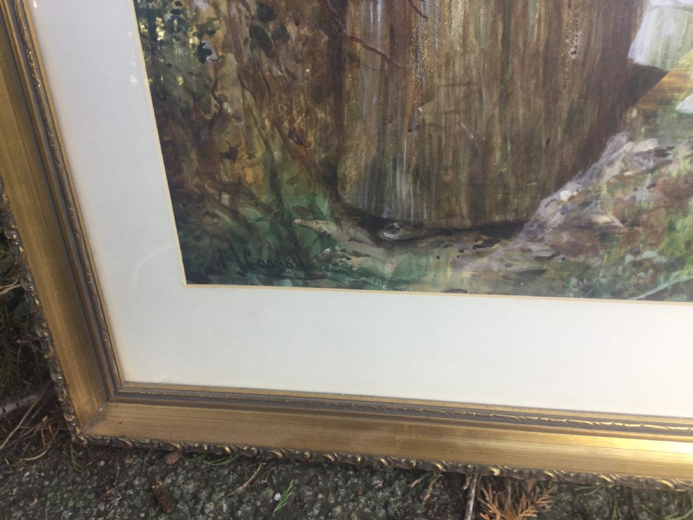 WILLIAM JOSEPH CARROLL WATERCOLOUR ‘ GATHERING BLOSSOM ‘ View IV