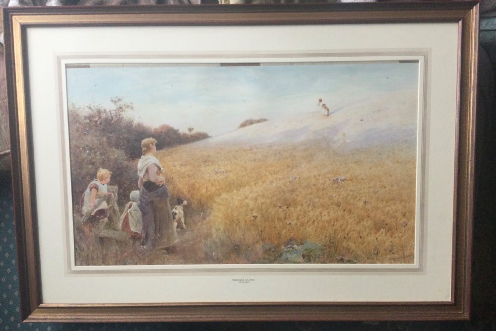 THOMAS JAMES LLOYD WATERCOLOUR ‘ HOME FROM THE FIELDS’ View II