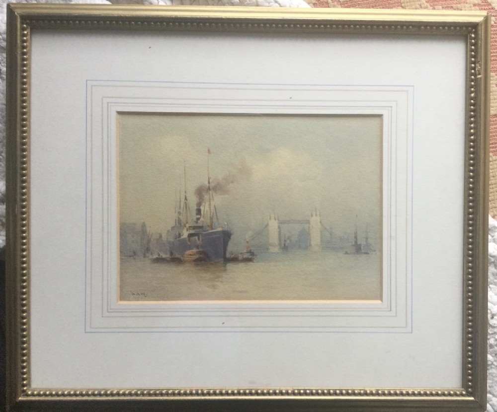 WILLIAM ALISTER MACDONALD WATERCOLOUR ‘ THE TOWER BRIDGE,LONDON’ View II