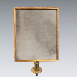 A SMALL GILT GIRANDOLE WITH BEVELLED MERCURY PLATE