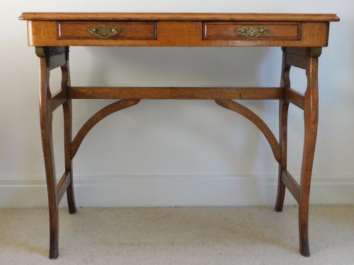  Victorian Oak Campaign Table.