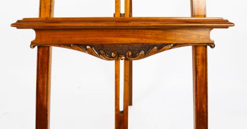 fig 4. Antique Edwardian Satinwood Hand Paintes Artists Easel Circa 1900