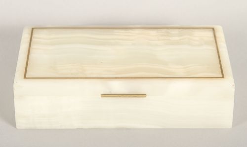 fig 2. Antique Art Deco Onyx Cigarette Card Box Casket by Dunhill C1920