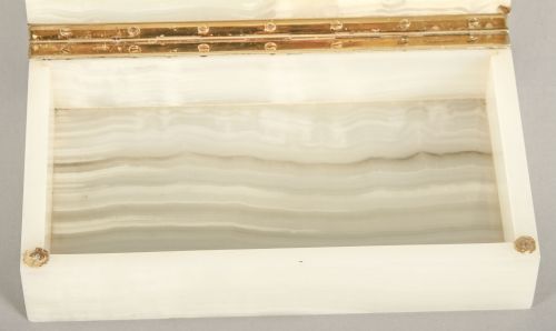 fig 5. Antique Art Deco Onyx Cigarette Card Box Casket by Dunhill C1920