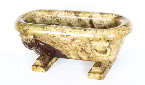 Antique Grand Tour Desk Roman Model Marble Bath 19th C
