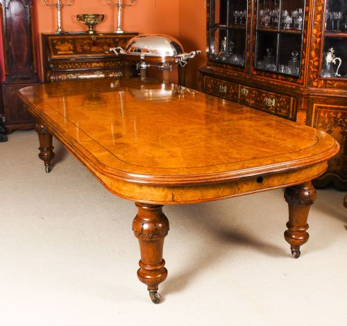 Antique Victorian Pollard Oak Extending Dining Table Mid 19th Century
