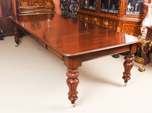 Antique William IV 10 Ft Mahogany Extending Dining Table C1835 19th C
