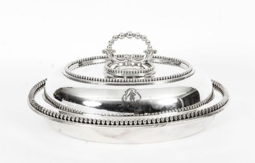 Antique Tureen Entree Dish by Elkington C1860 19th Century
