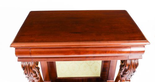 fig 2. Antique Victorian Mahogany Console Hall Table c1860 19th Century