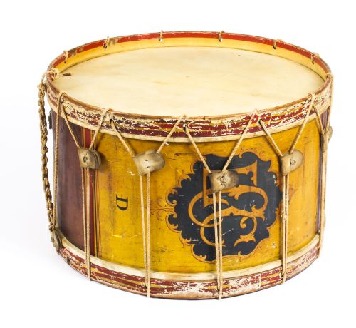 Antique Victorian Large Military Band Drum by Hawkes & Son Ca 1892 19th C
