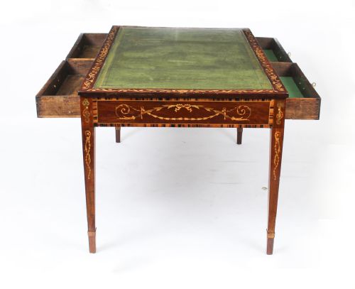 fig 6. Antique George III Mahogany Library Writing Table C1780 18th Century
