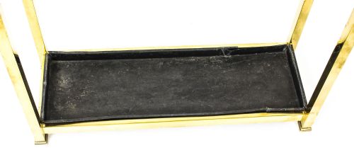 ANTIQUE BRASS UMBRELLA WALKING STICK STAND WITH TWELVE DIVISIONS LATE 19TH C - ADDITIONAL PHOTO 5
