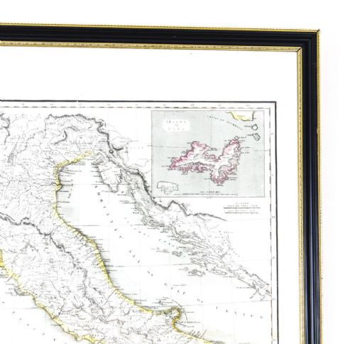 ANTIQUE MAP OF ITALY DRAWN ENGRAVED BY R SCOTT FOR THOMSONS EDINBURGH 1814 - ADDITIONAL PHOTO 2
