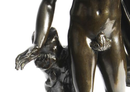 fig 3. Antique Victorian Bronze Sculpture of Greek God Apollo 19th Century
