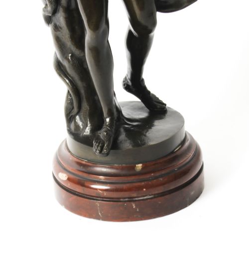 fig 6. Antique Victorian Bronze Sculpture of Greek God Apollo 19th Century
