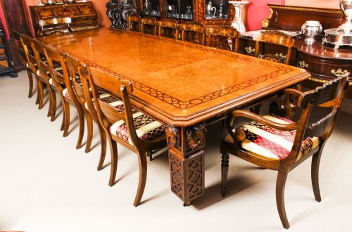 ANTIQUE 12FT ELIZABETHAN REVIVAL POLLARD OAK EXTENDING DINING TABLE 19TH C - ADDITIONAL PHOTO 4