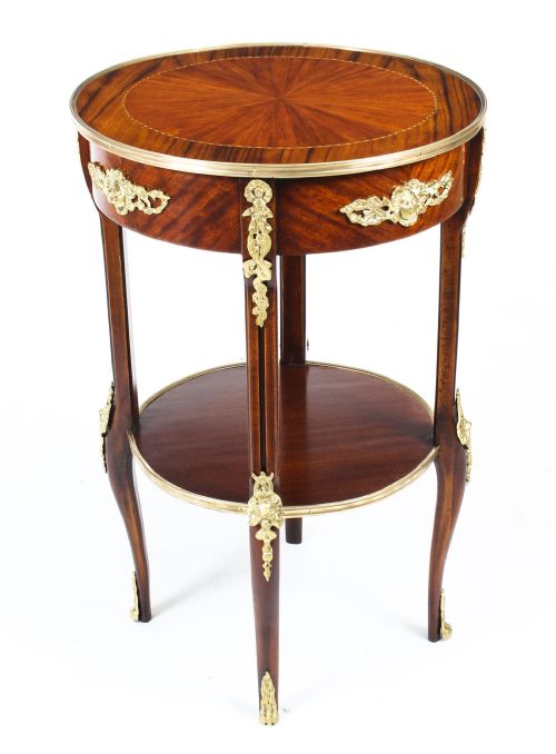 Antique French Empire Revival Ormolu Mounted Gueridon Occasional Table 19th C
