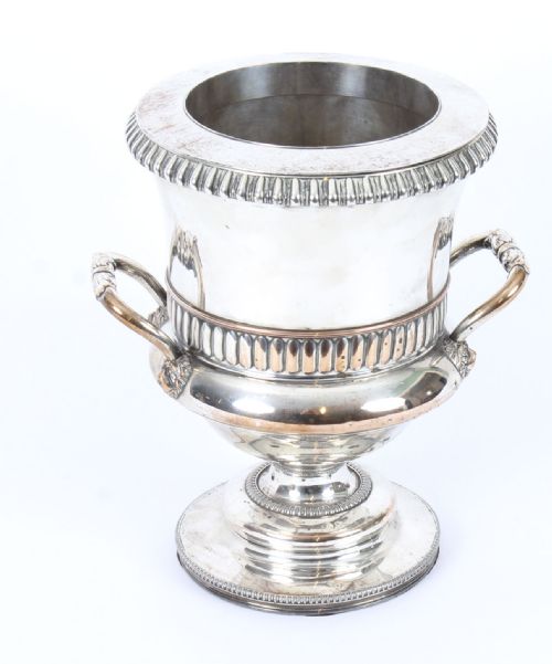 Antique Old Regency Sheffield Silver Plated Wine Cooler C1820 19th C
