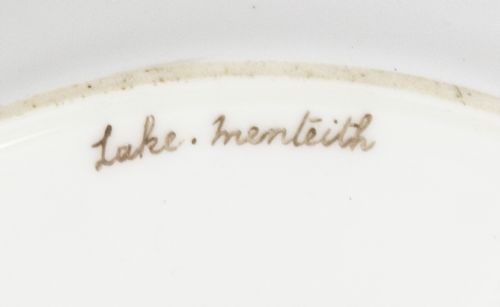fig 3. Antique Coalport Porcelain Plate Lake Menteith 1891 Kilchurn Castle
