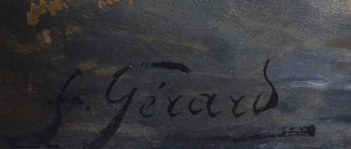fig 7. Antique Oil Painting François Gérard 1770 - 1837 of The Colosseum Circa 1820