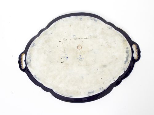 fig 6. Antique French Sevres Porcelain Tray signed Moreaux C1860
