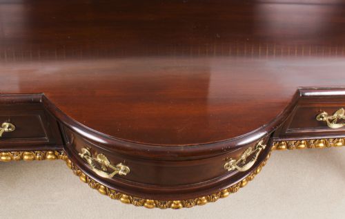 fig 3. Antique Large Mahogany and Gilt Serving Table Sideboard 19th Century