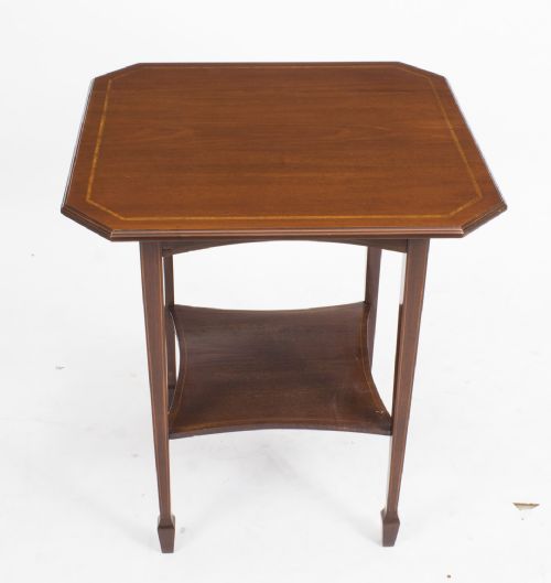 fig 1. Antique Inlaid Mahogany Edwardian Occasional Table c.1900