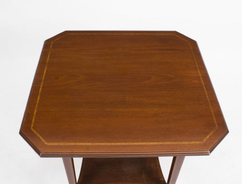fig 2. Antique Inlaid Mahogany Edwardian Occasional Table c.1900