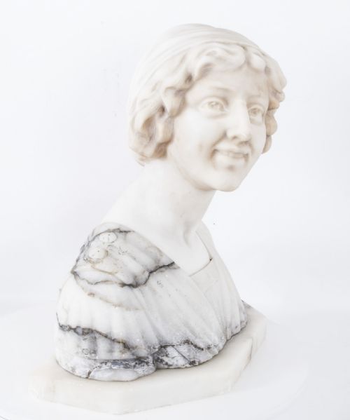 fig 2. Antique Marble Bust of Iullette by Prof G.Bessi c1900
