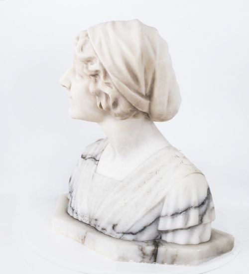 fig 3. Antique Marble Bust of Iullette by Prof G.Bessi c1900
