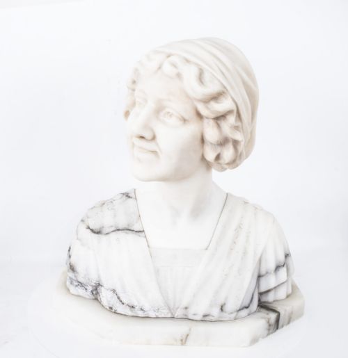 fig 5. Antique Marble Bust of Iullette by Prof G.Bessi c1900
